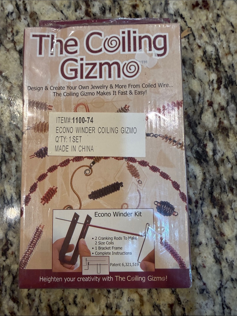 The Coiling Gizmo Econo Winder Kit - Pink/Tan Packaging